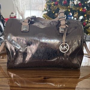Michael Kors Metallic Grayson Satchel